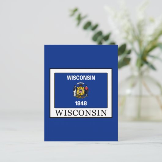 Wisconsin Briefkaart (Staand voorkant)