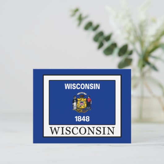 Wisconsin Briefkaart (Staand voorkant)