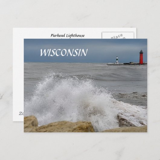 WISCONSIN BRIEFKAART (Voorkant / Achterkant)