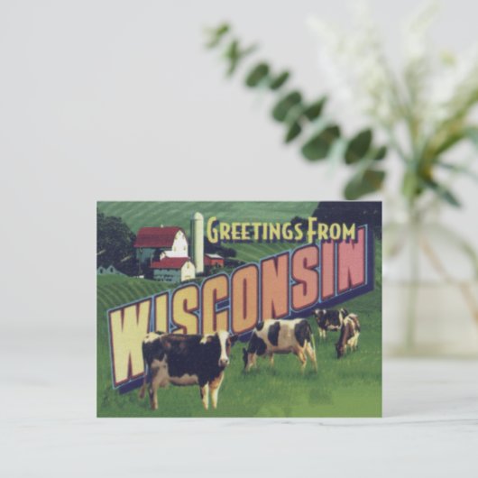Wisconsin Briefkaart (Staand voorkant)