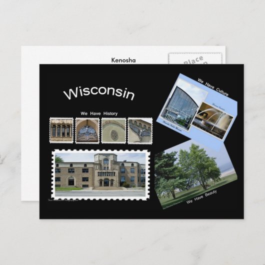 Wisconsin Briefkaart (Voorkant / Achterkant)