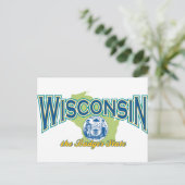 Wisconsin Briefkaart (Staand voorkant)