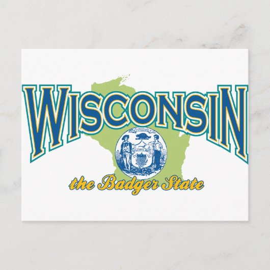 Wisconsin Briefkaart (Voorkant)