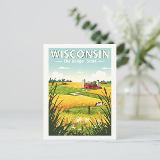  Wisconsin Briefkaart (Staand voorkant)