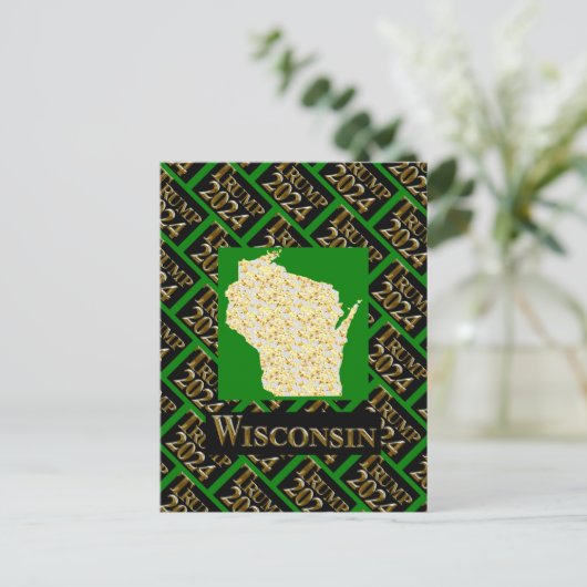 WISCONSIN BRIEFKAART (Staand voorkant)