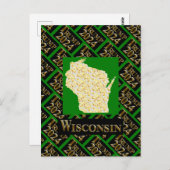 WISCONSIN BRIEFKAART (Voorkant / Achterkant)