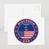 Wisconsin Briefkaart (Voorkant / Achterkant)