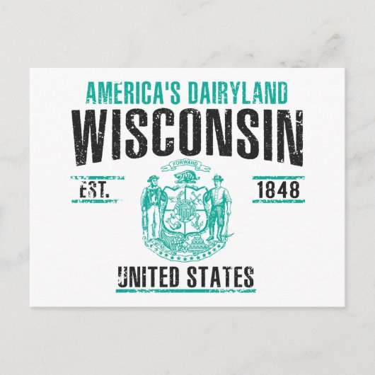 Wisconsin Briefkaart (Voorkant)