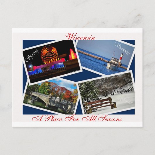 Wisconsin Briefkaart (Voorkant)