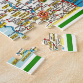 Wisconsin Briefkaart Kaart Jigsaw Puzzel (Zijkant)