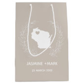 Wisconsin bruiloft aangepast   medium cadeauzakje (Voorkant)