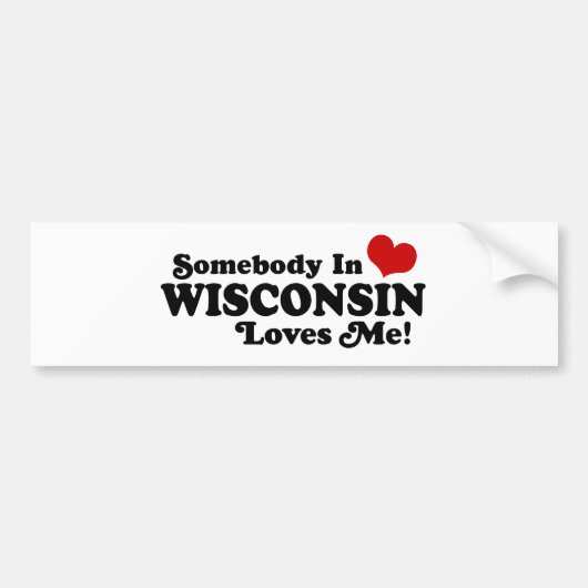 Wisconsin Bumpersticker (Voorkant)