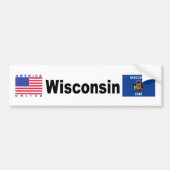 Wisconsin Bumpersticker (Voorkant)