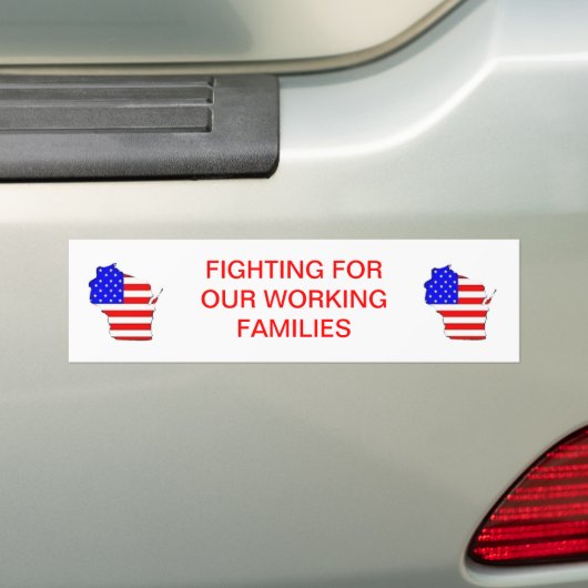 Wisconsin Bumpersticker (Op auto)