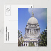 Wisconsin Capital Briefkaart (Voorkant / Achterkant)