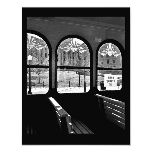 Wisconsin Capitol uit Trolley Foto Afdruk (Voorkant)