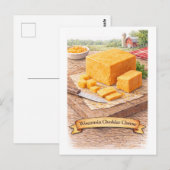Wisconsin Cheddar Cheese (American Food Series) Briefkaart (Voorkant / Achterkant)