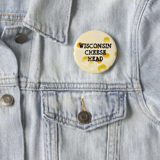 Wisconsin Cheese Head Button (In situ)