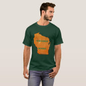 Wisconsin Cheese Pride Kaart Mannen Unisex TDZ T-S T-shirt (Voorkant volledig)