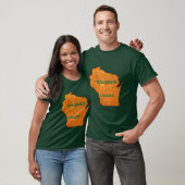 Wisconsin Cheese Pride Kaart Mannen Unisex TDZ T-S T-shirt (Unisex)