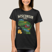 Wisconsin Cheese State Pride Farm Dairy Lover Gift T-shirt (Voorkant)
