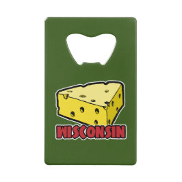 Wisconsin Cheese Wedge Creditkaart Flessenopener