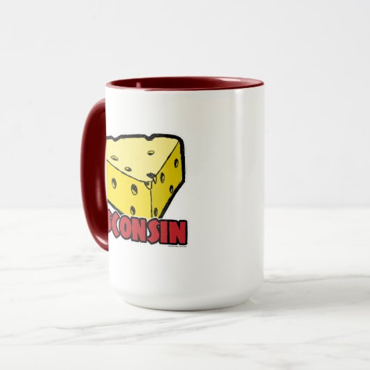 Wisconsin Cheese Wedge Mok (Voorkant links)