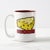 Wisconsin Cheese Wedge Tweekleurige Koffiemok (Links)