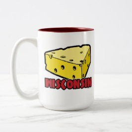 Wisconsin Cheese Wedge Tweekleurige Koffiemok