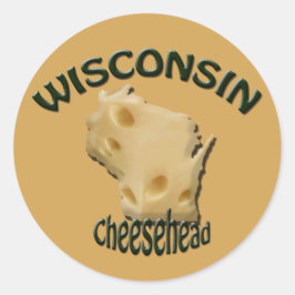 Wisconsin Cheesehead Cheese Sticker