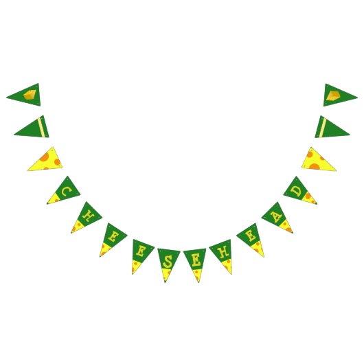 Wisconsin Cheesehead Greenbay Party Banner (Alle)