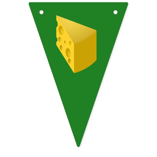 Wisconsin Cheesehead Greenbay Party Banner (Eerste vlag)
