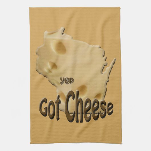 Wisconsin Cheesehead heeft een Tsjetsjeense keuken Theedoek (Verticaal)