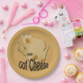 Wisconsin Cheesehead heeft kaas Papieren Bordje (Feest)