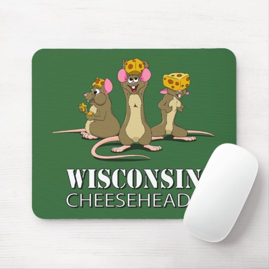 Wisconsin Cheesehead Mice Muismat (Met muis)