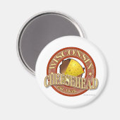Wisconsin Cheesehead Seal Magneet (Voorkant / Achterkant)