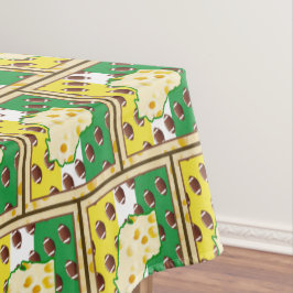 Wisconsin Cheesehead Wisconsin Sportkleuren Tafelkleed