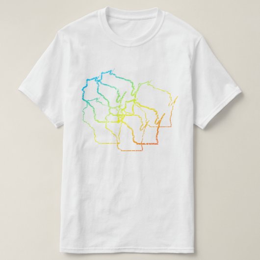 wisconsin chill blur t-shirt (Design voorkant)