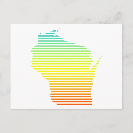 wisconsin chill fade briefkaart (Voorkant)