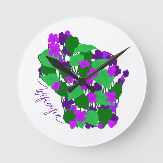 Wisconsin Clock Ronde Klok (Voorkant)