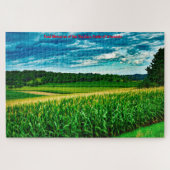 Wisconsin Corn Fields. Jigzaag Puzzle Legpuzzel (Horizontaal)