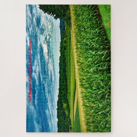 Wisconsin Corn Fields. Jigzaag Puzzle Legpuzzel (Verticaal)