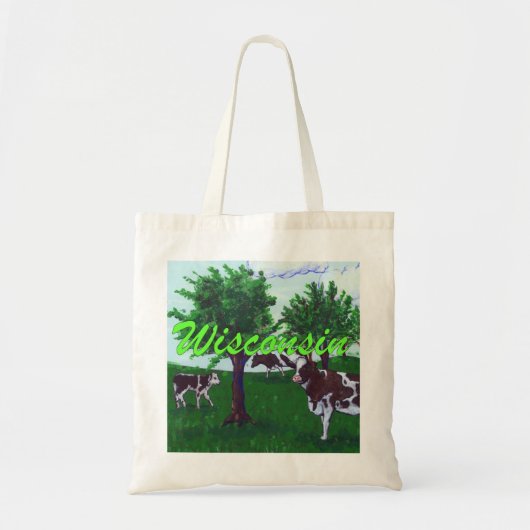 Wisconsin Cows Tote Bag (Voorkant)