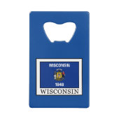 Wisconsin Creditkaart Flessenopener (Voorkant)