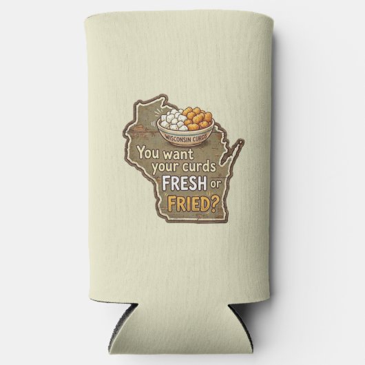 Wisconsin Curds: Fresh or Fried? Seltzer Blikjeskoeler (Voorkant)