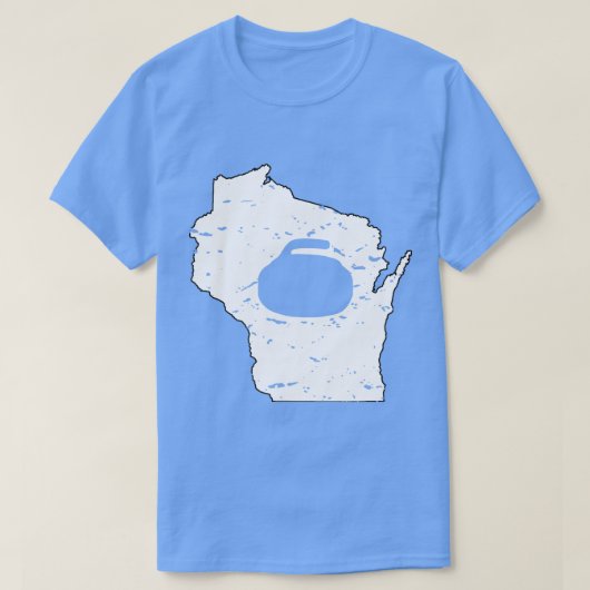 Wisconsin Curling Wisconsin Curling WI T-shirt (Design voorkant)
