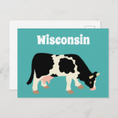Wisconsin Dairy Cow Briefkaart (Voorkant / Achterkant)
