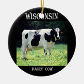 Wisconsin Dairy Cow Keramisch Ornament (Voorkant)