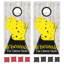 Wisconsin De Kaas State Achtertuin Cornhole Set