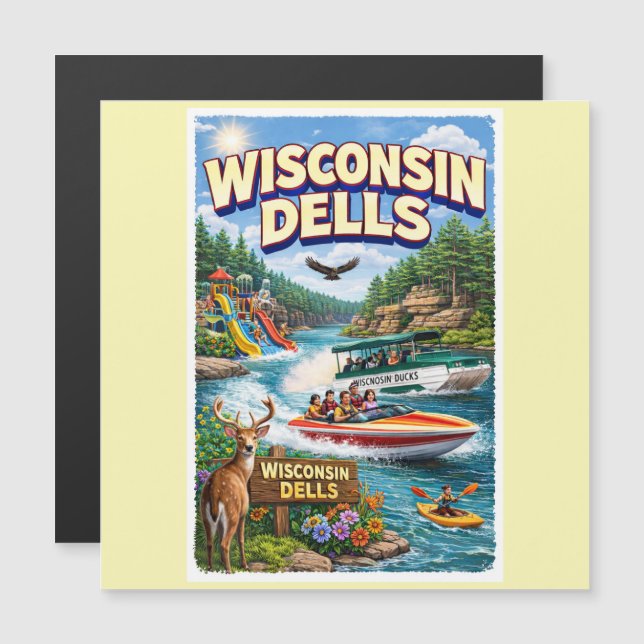 Wisconsin Dells Avontuur – Waterparken en Eenden (Voorkant / Achterkant)